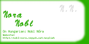 nora nobl business card